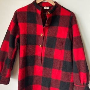 Vintage Geoffrey Beene buffalo plaid wool shacket